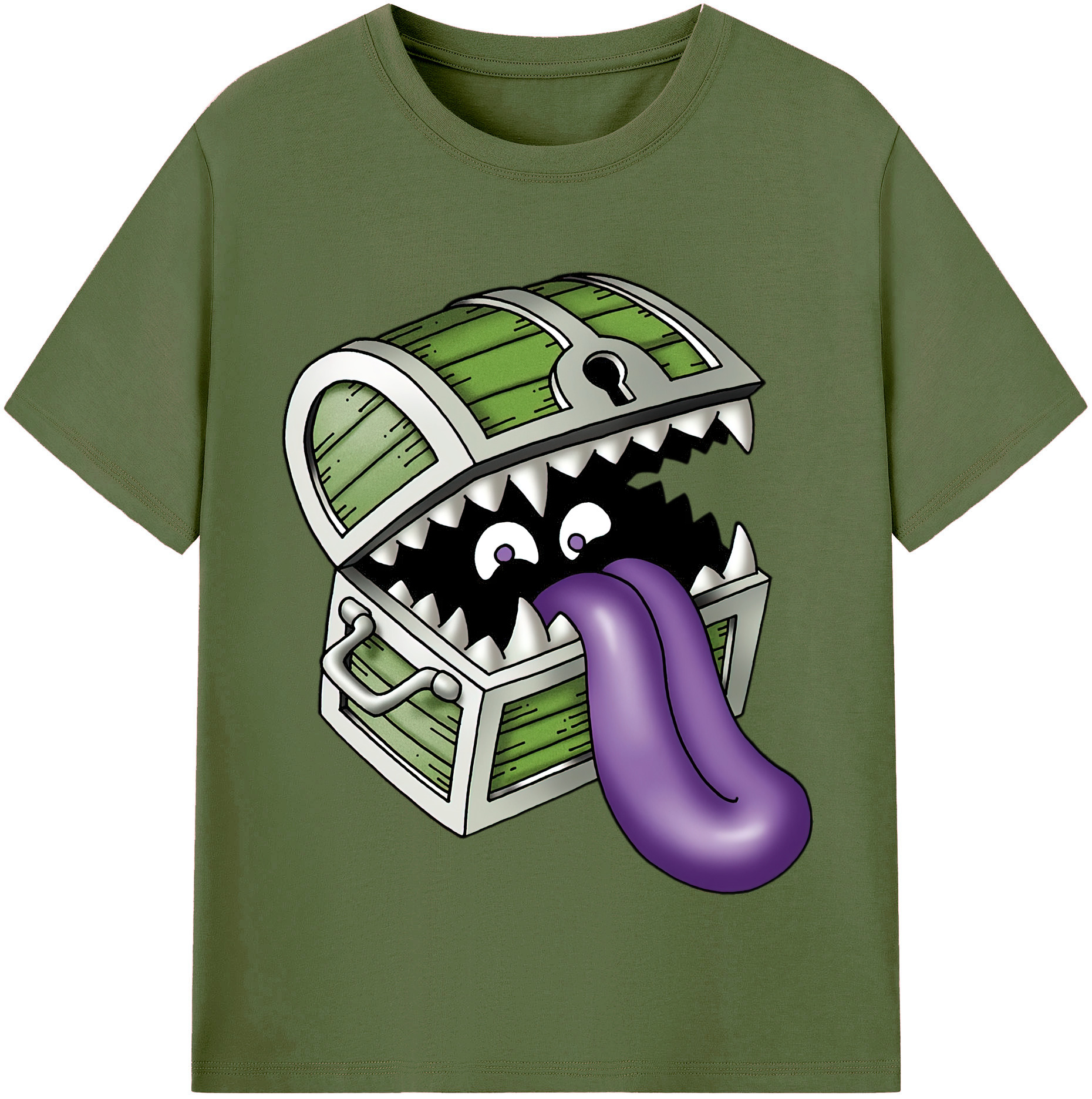 （画像用） ドラゴンクエスト Doragon Kuesuto Dragon Quest 綿100％半袖Tシャツ（フロントプリント）